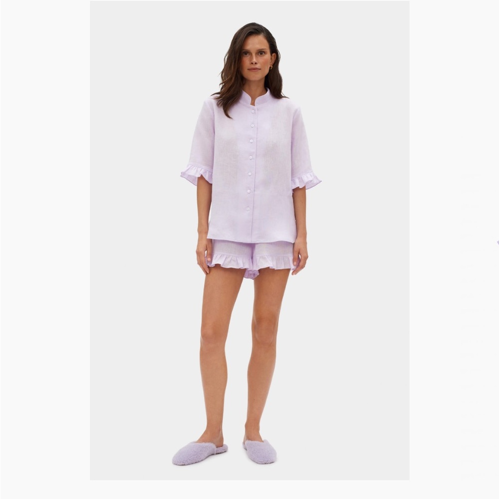 New with tags: the sleeper Lavender Linen Lounge Suit